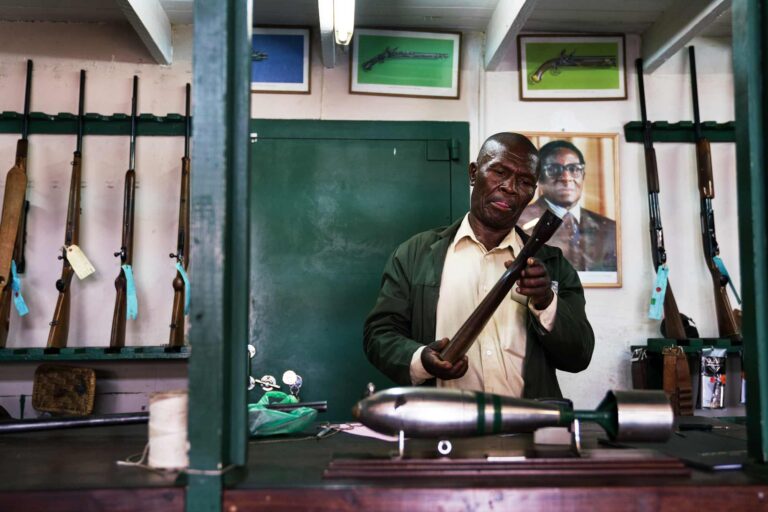 Outdoor shop in Harare, Zimbabwe.
